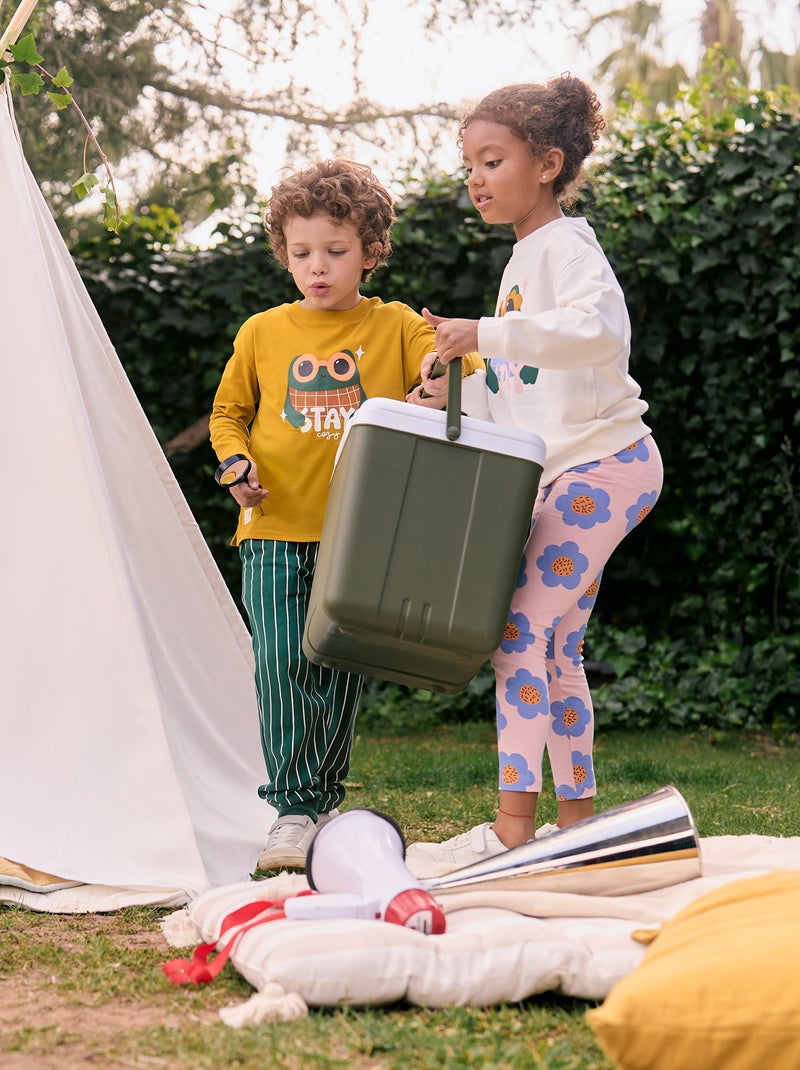 Calças de fato de treino estampadas - Grafik Edition Verde - Kiabi