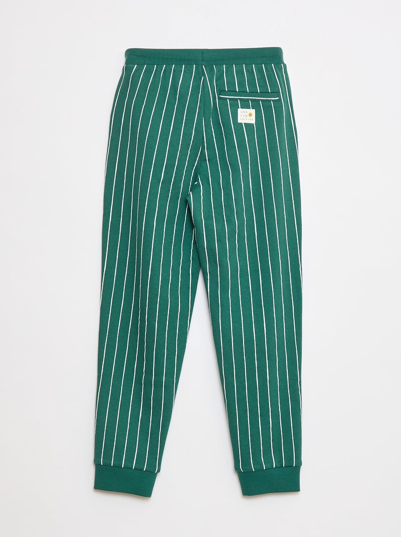 Calças de fato de treino estampadas - Grafik Edition Verde - Kiabi