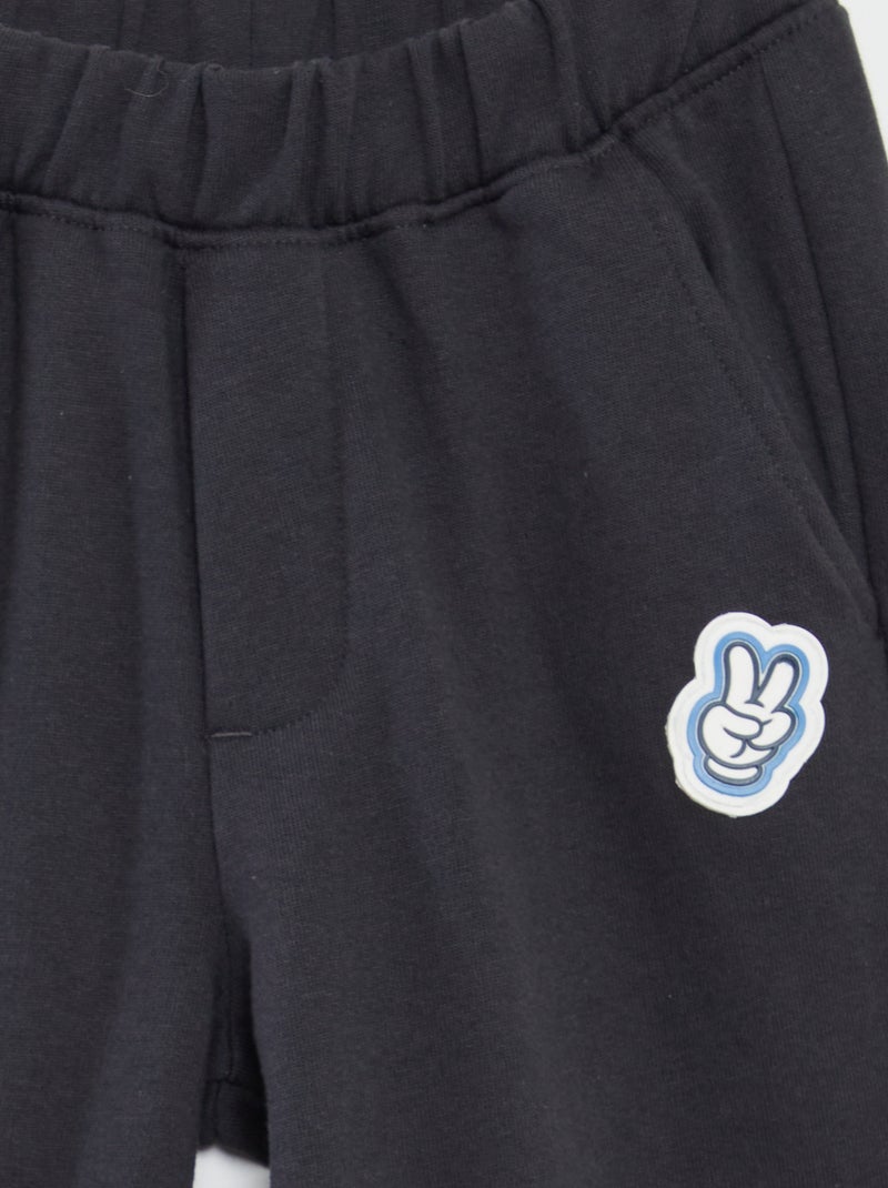 Calças de fato de treino estampadas 'Mickey' PRETO - Kiabi