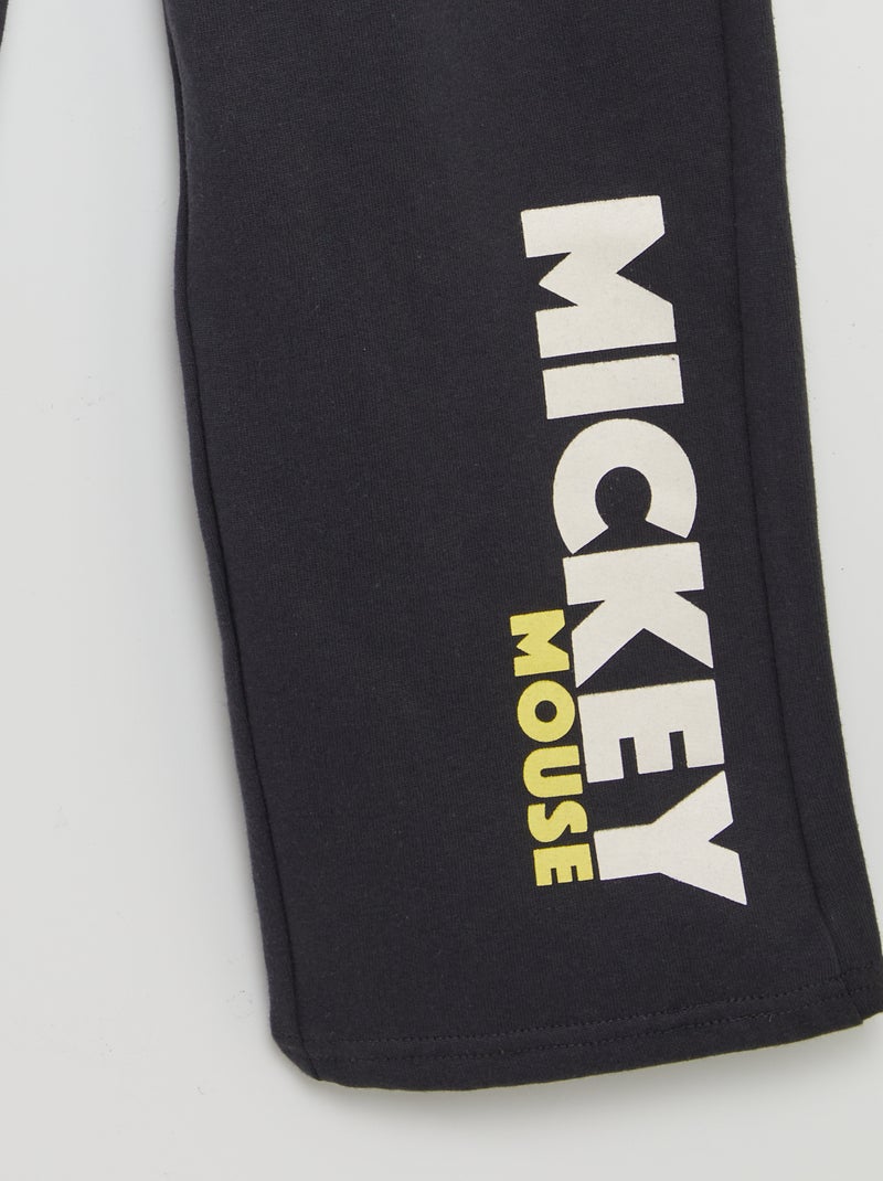 Calças de fato de treino estampadas 'Mickey' PRETO - Kiabi