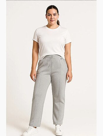 Calças de fato de treino femininas em mistura de algodão tommy
