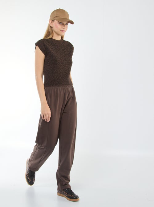 Calças de fato de treino forma barril - Kiabi