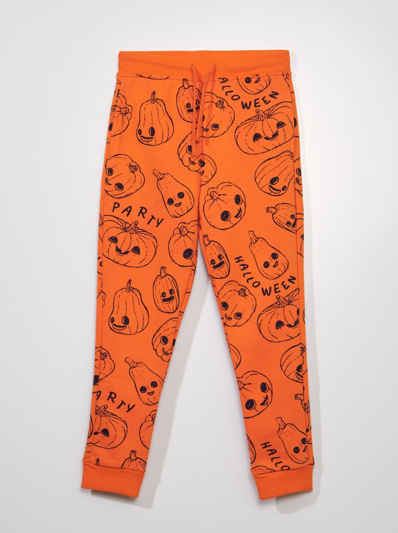 Calças de fato de treino 'Halloween' LARANJA - Kiabi