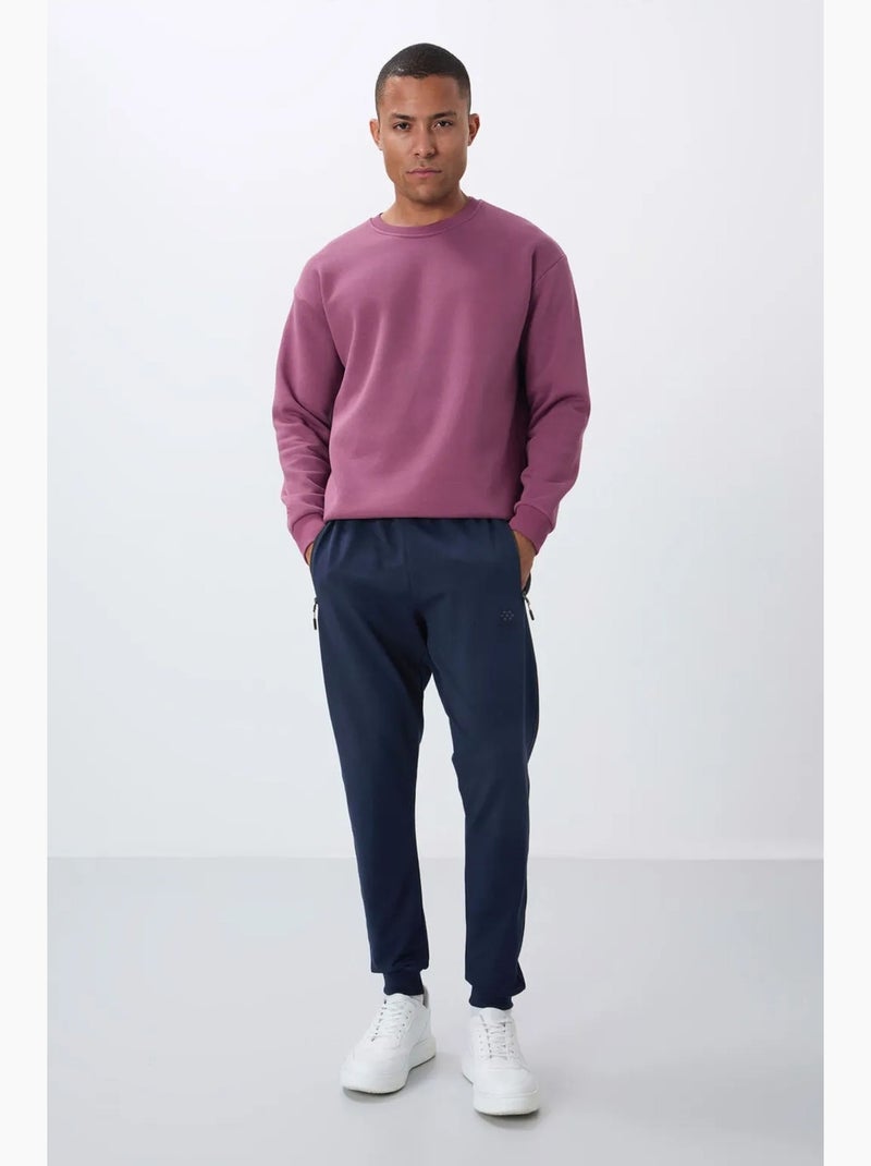 Calças de fato de treino jogger de homem com bolso com fecho tommy Azul-marinho - Kiabi