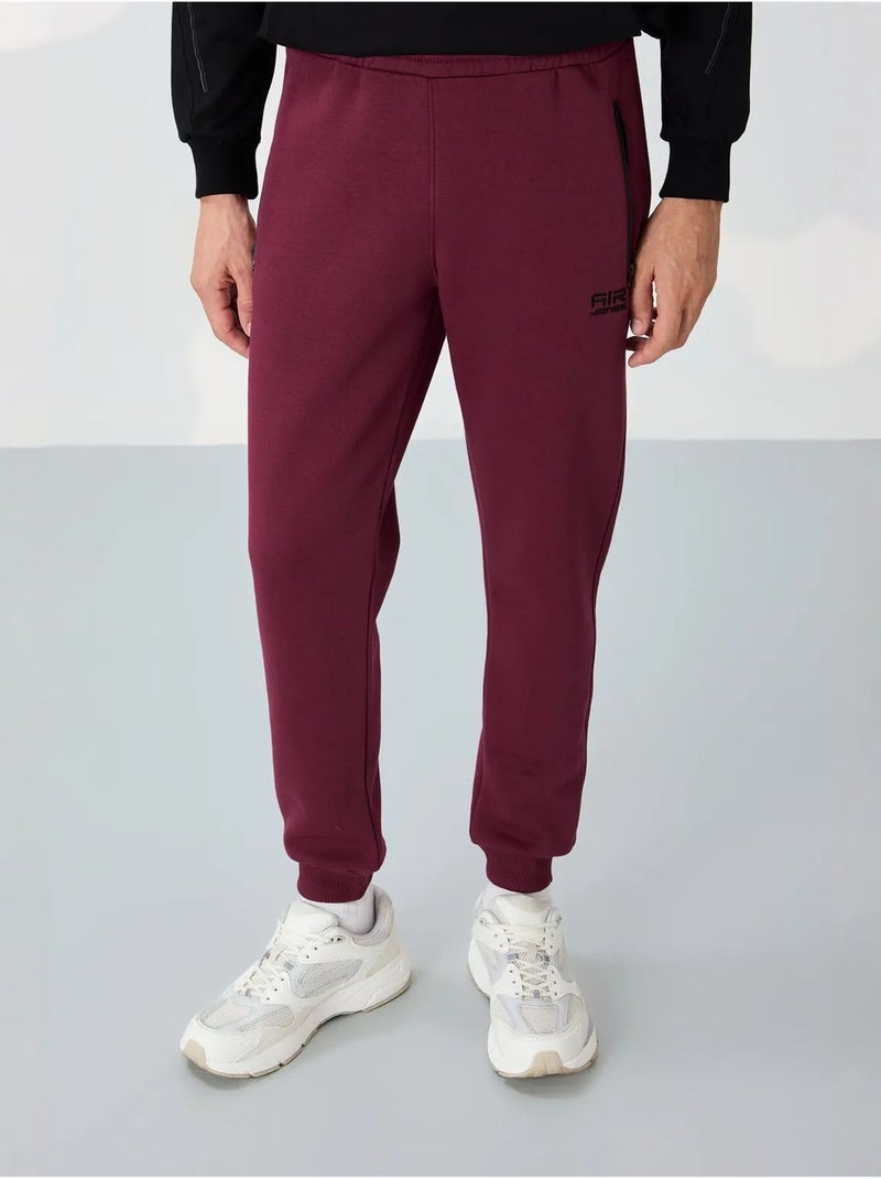 Calças de fato de treino jogger de homem tommy Vermelho bordô - Kiabi