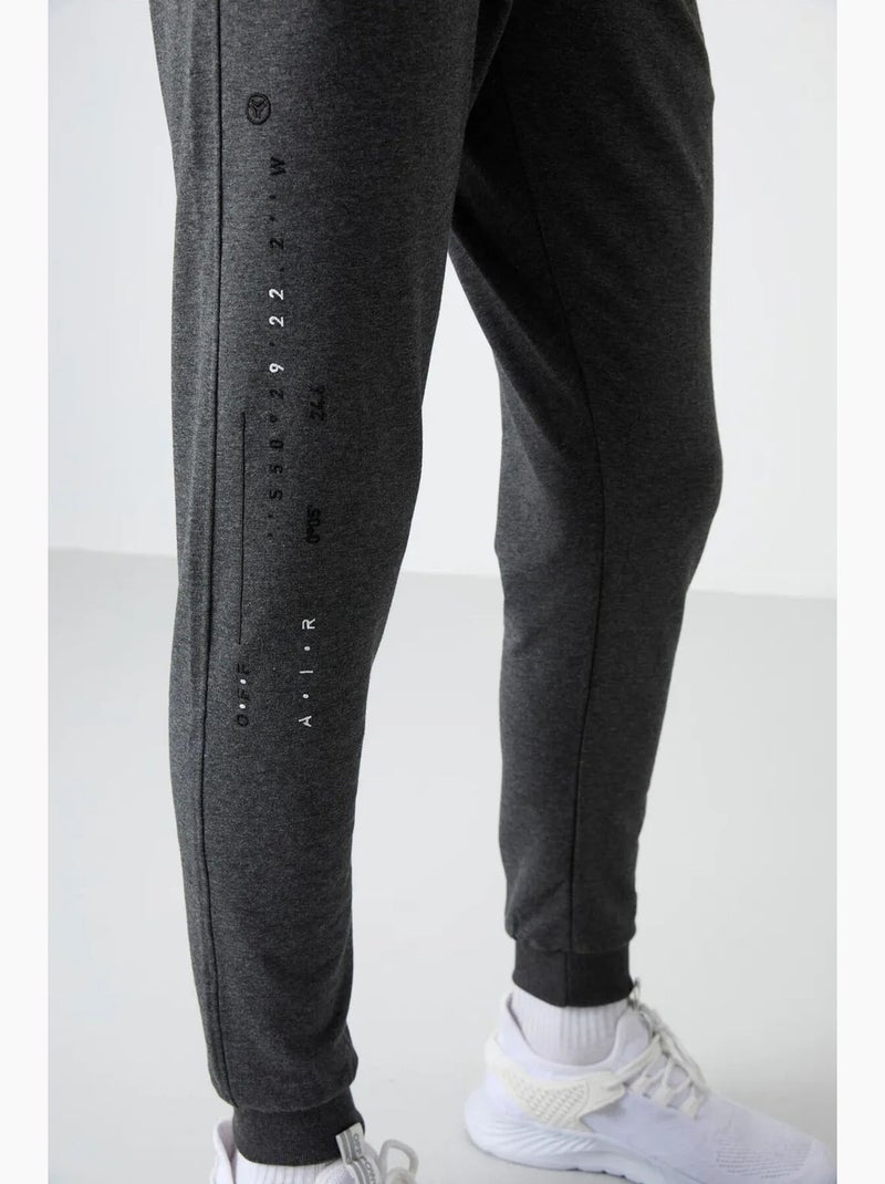 Calças de fato de treino jogger lisas para homem tommy Cinza-preto - Kiabi