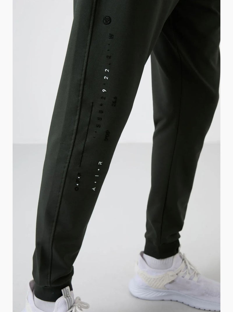 Calças de fato de treino jogger lisas para homem tommy Verde escuro - Kiabi