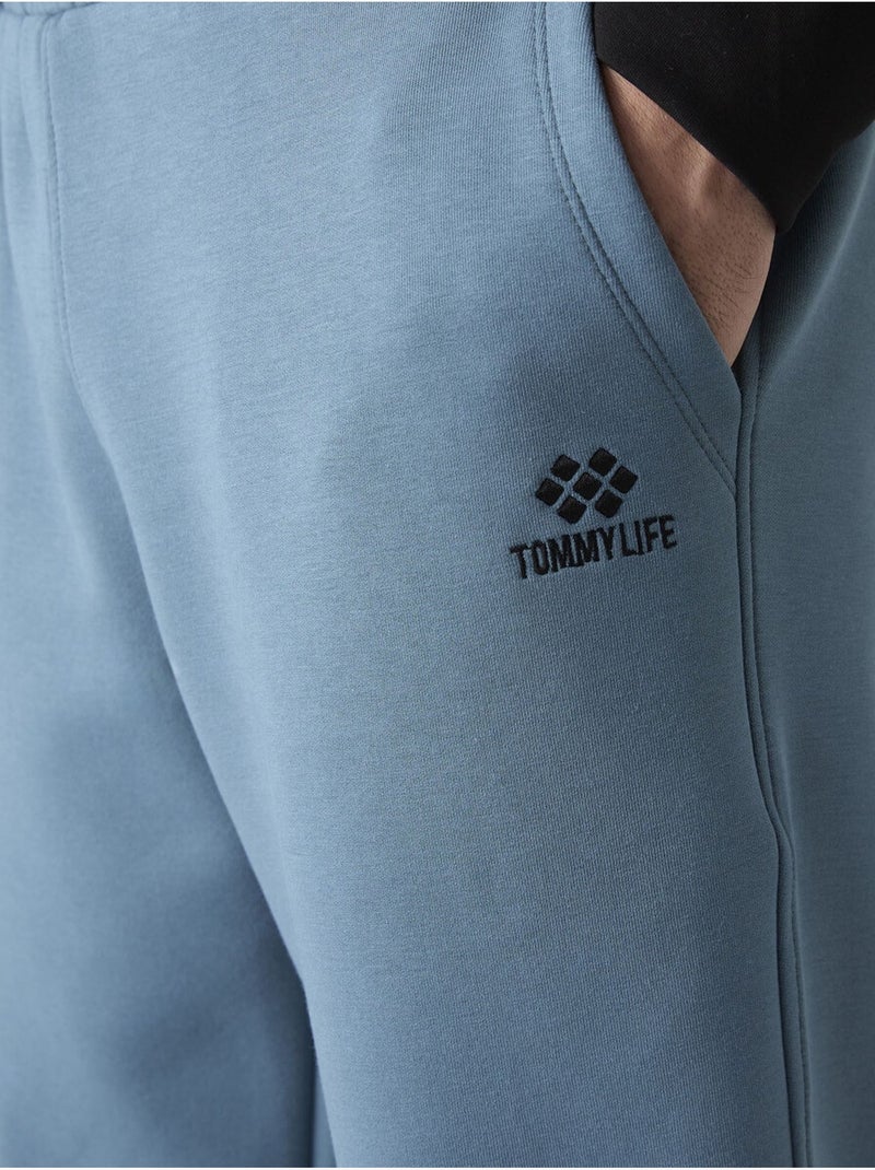 Calças de fato de treino jogger slim para homem tommy Azul-safira - Kiabi