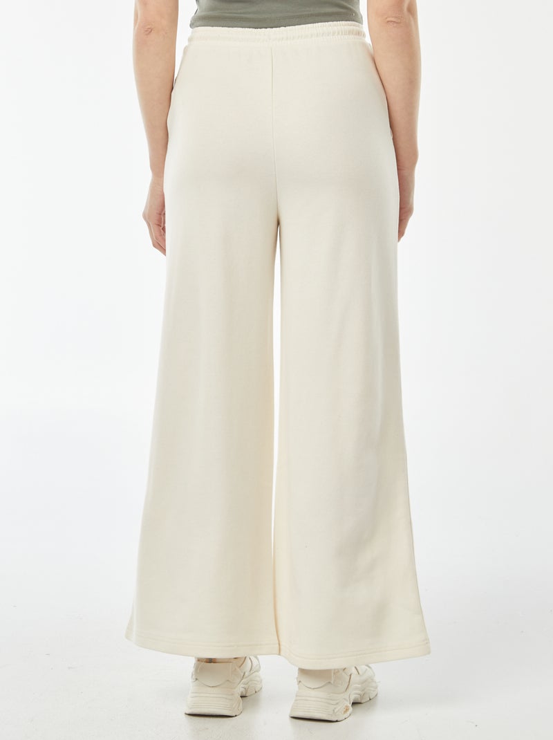 Calças de fato de treino largas Bege - Kiabi