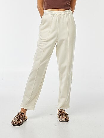 Calças de fato de treino largas em moletão