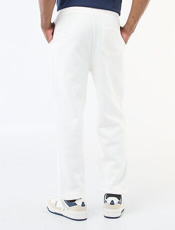 Calças de fato de treino lisas com atilhos para atar na cintura