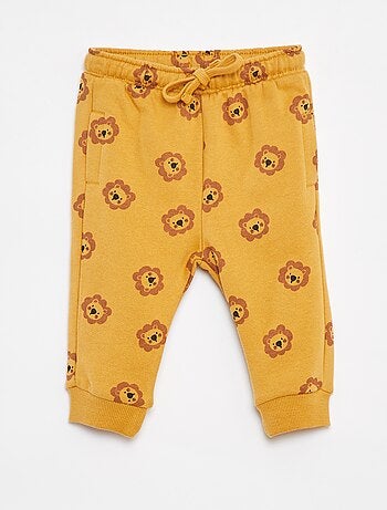 Calças de fato de treino lisas com cós elástico