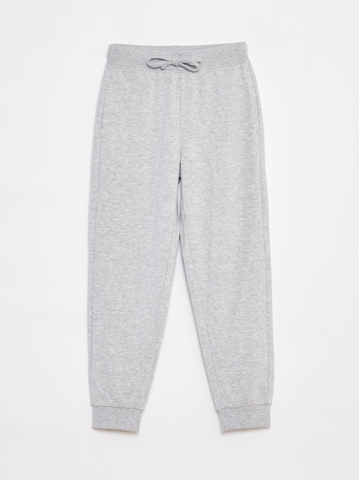 Calças de fato de treino lisas com cós elástico