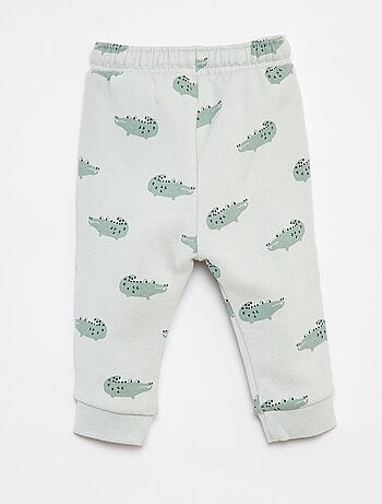 Calças de fato de treino lisas com cós elástico