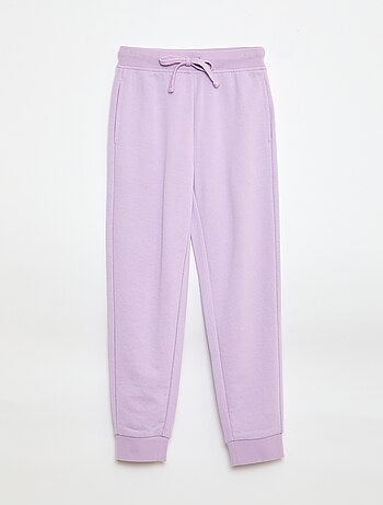 Calças de fato de treino lisas com cós elástico