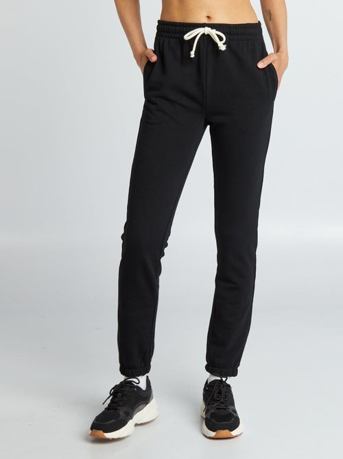 Calças de fato de treino lisas em moletão fino - Kiabi