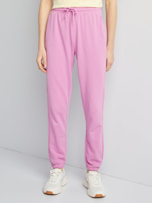 Calças de fato de treino lisas em moletão fino - Kiabi