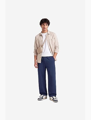 Calças de fato de treino masculinas em mistura de algodão tommy