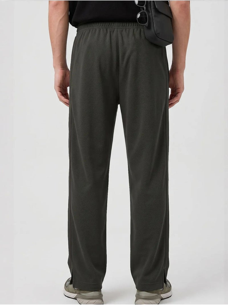 Calças de fato de treino masculinas em mistura de viscose tommy Verde cáqui - Kiabi