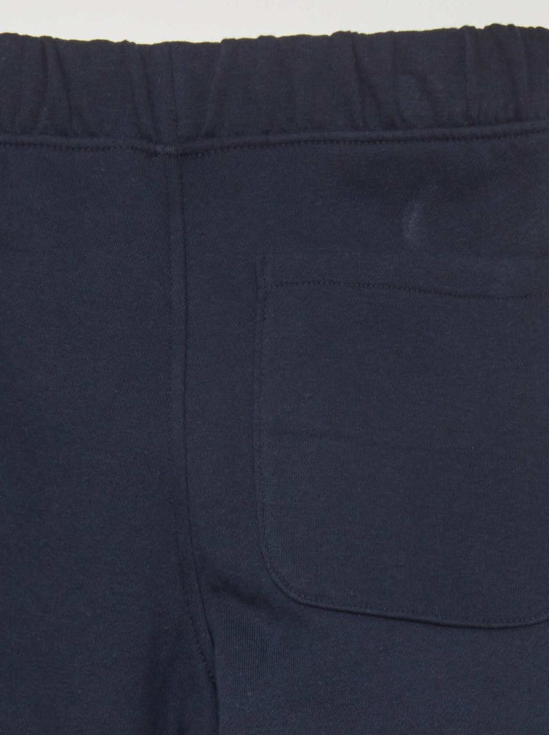 Calças de fato de treino matizadas com cinto ajustável AZUL - Kiabi