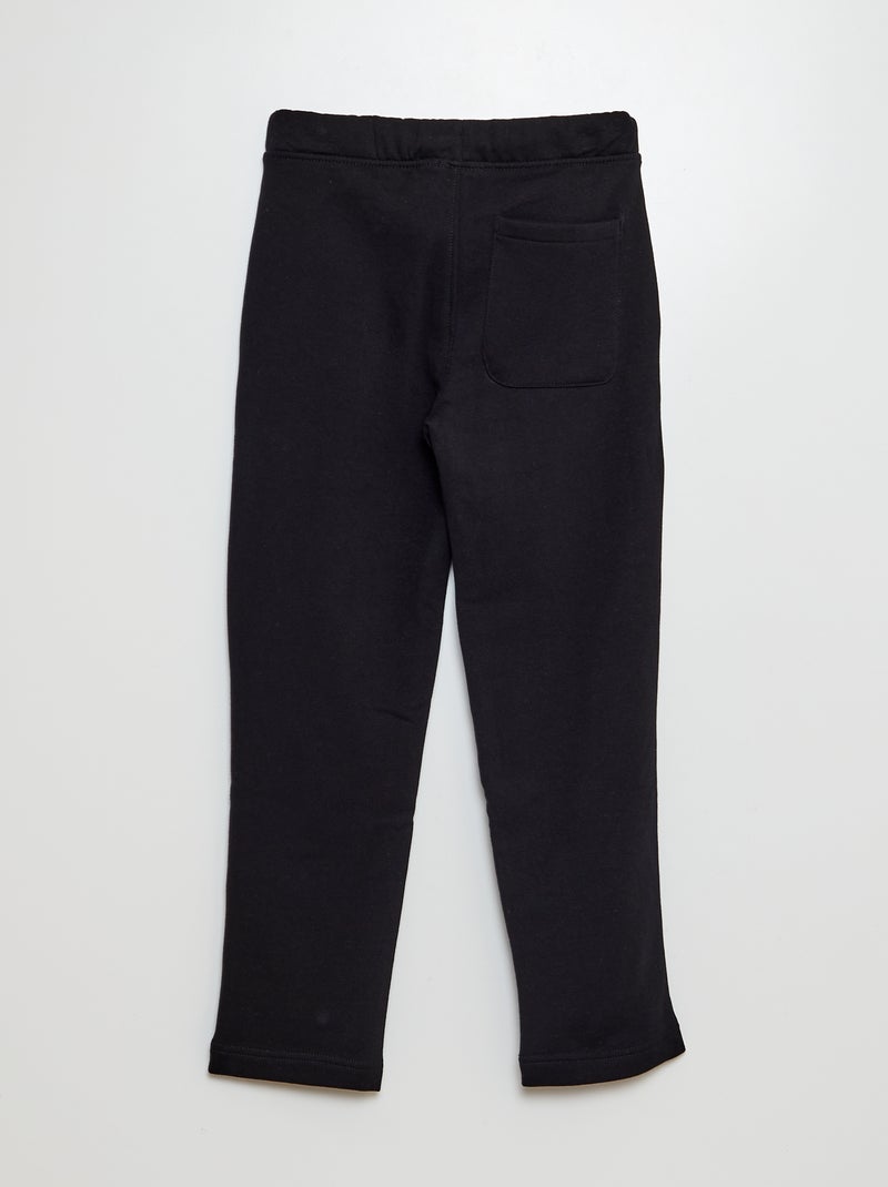 Calças de fato de treino matizadas com cinto ajustável Preto - Kiabi