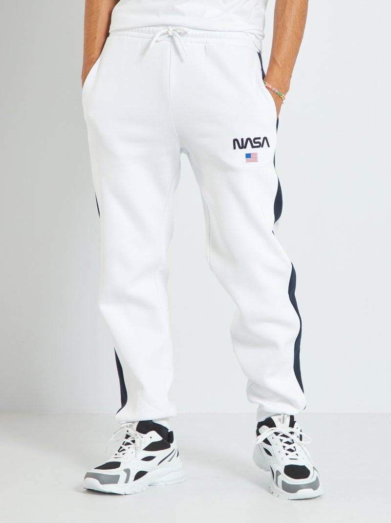 Calças de fato de treino 'NASA' Branco - Kiabi