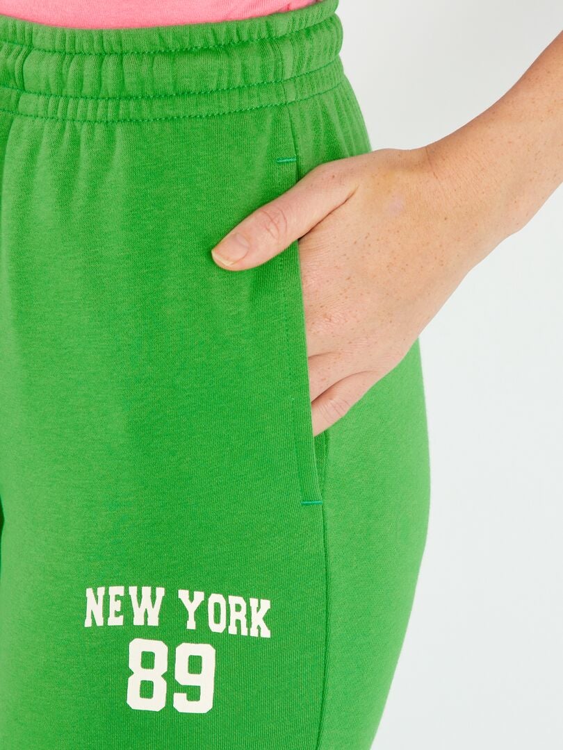 Calças de fato de treino 'New York' Verde - Kiabi