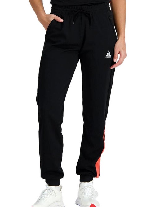 Calças de Fato de Treino Pretas Le Coq Sportif N°1 para Mulher - Kiabi Calças de Fato de Treino Pretas Le Coq Sportif N°1 para Mulher - Kiabi