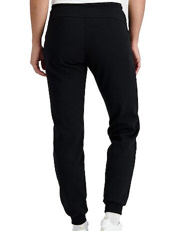 Calças de Fato de Treino Pretas Le Coq Sportif Regular para Mulher