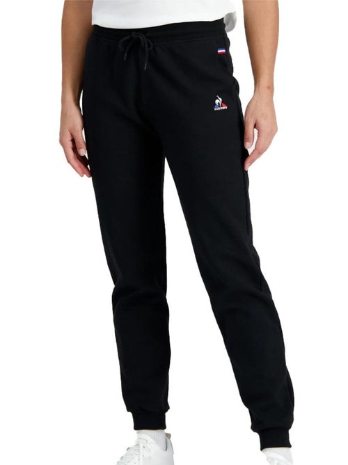 Calças de Fato de Treino Pretas Le Coq Sportif Regular para Mulher - Kiabi Calças de Fato de Treino Pretas Le Coq Sportif Regular para Mulher - Kiabi