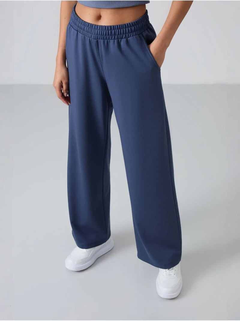 Calças de fato de treino pull-on de perna larga tommy Azul-acinzentado - Kiabi