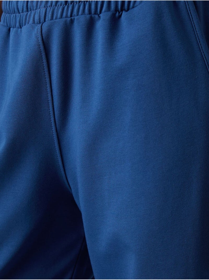 Calças de fato de treino pull-on de perna larga tommy Azul-cobalto - Kiabi