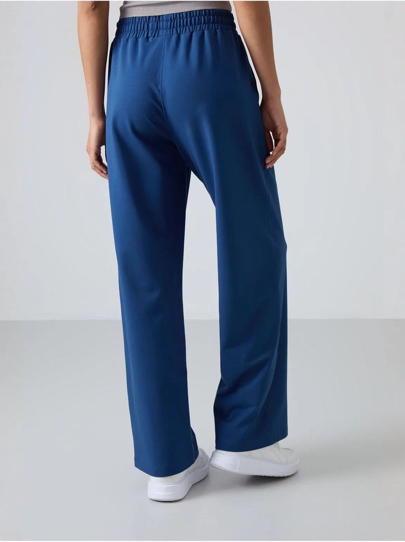 Calças de fato de treino pull-on de perna larga tommy Azul-cobalto - Kiabi