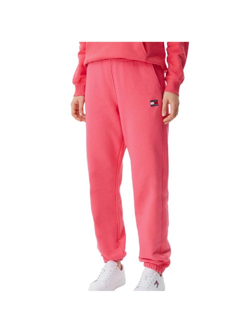 Calças de Fato de Treino Rosa Tommy Jeans com Crachá para Mulher - Kiabi Calças de Fato de Treino Rosa Tommy Jeans com Crachá para Mulher - Kiabi