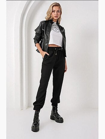 Calças de fato de treino skinny com cintura elástica e cordão bdart