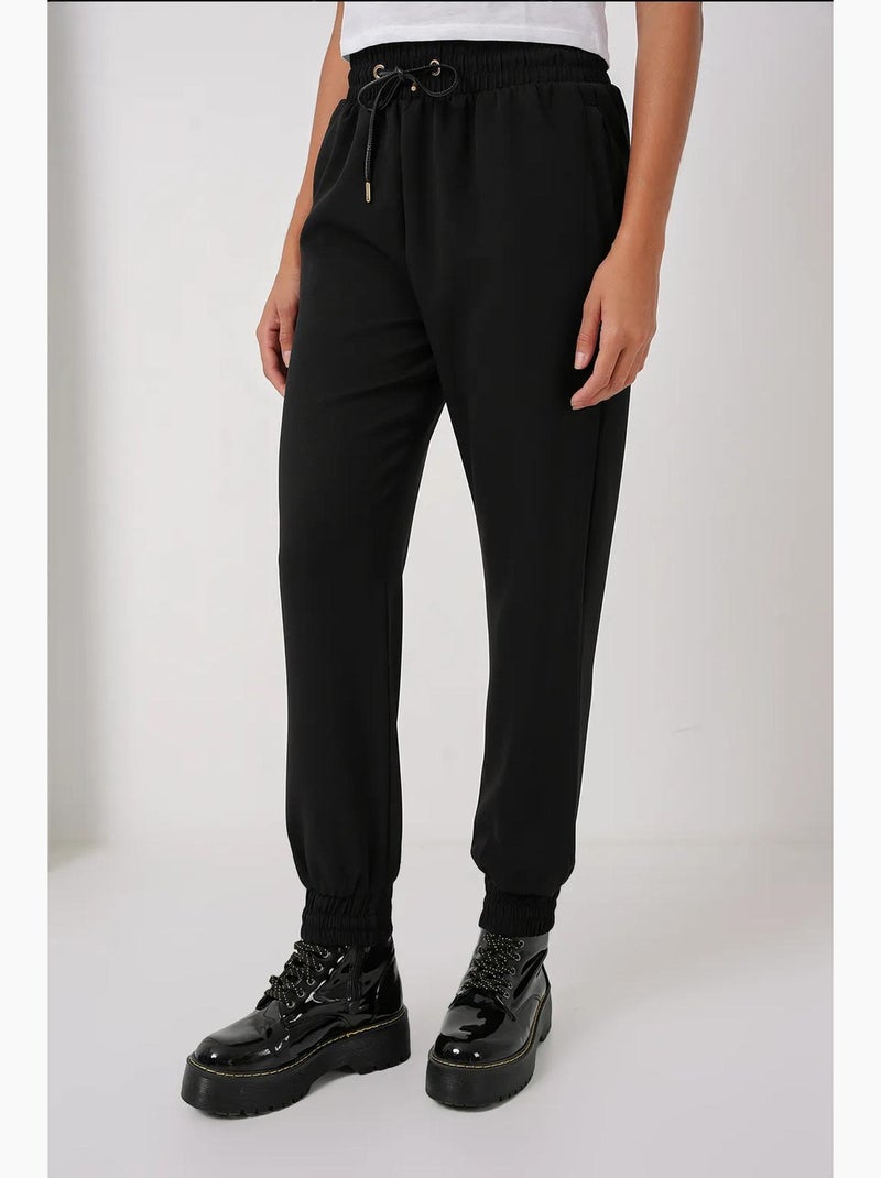 Calças de fato de treino skinny com cintura elástica e cordão bdart Preto - Kiabi