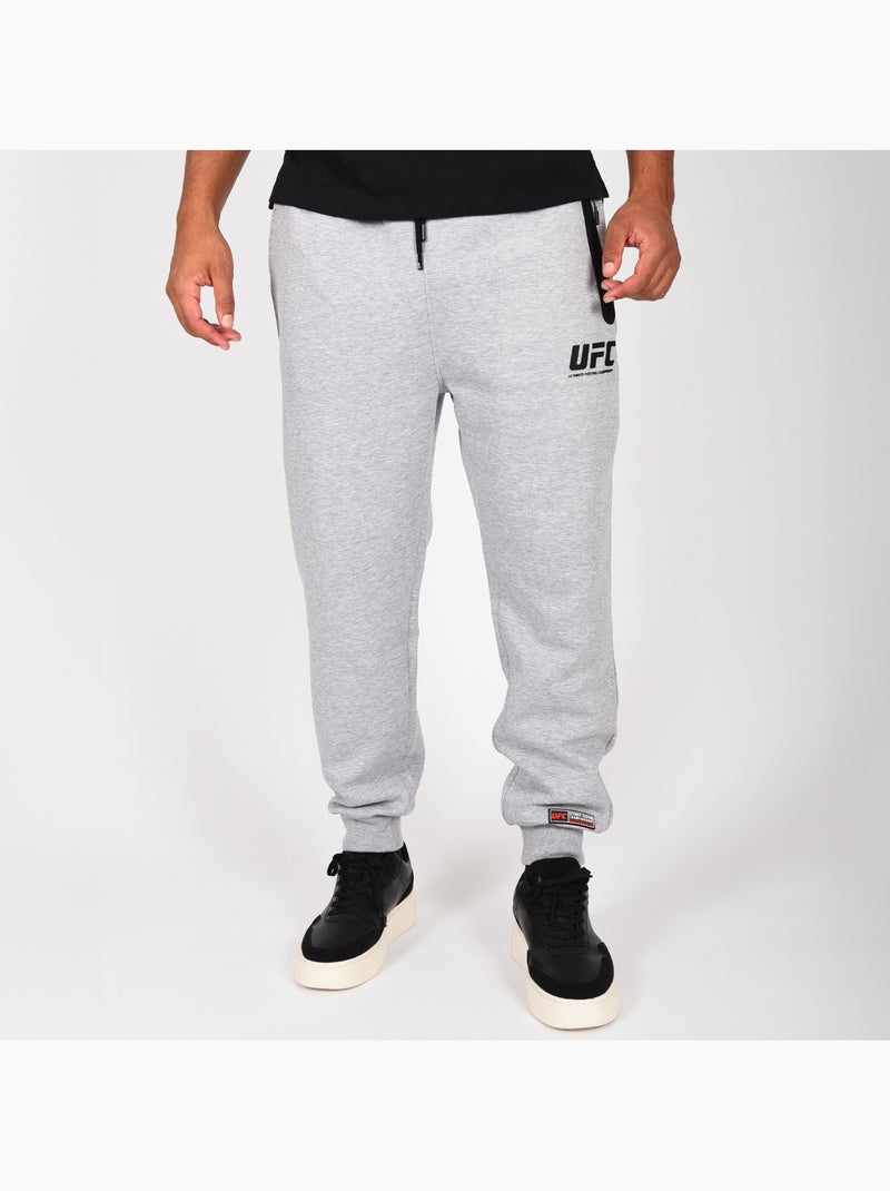 Calças de fato de treino ufc homem cinzento streetwear treino Cinza - Kiabi