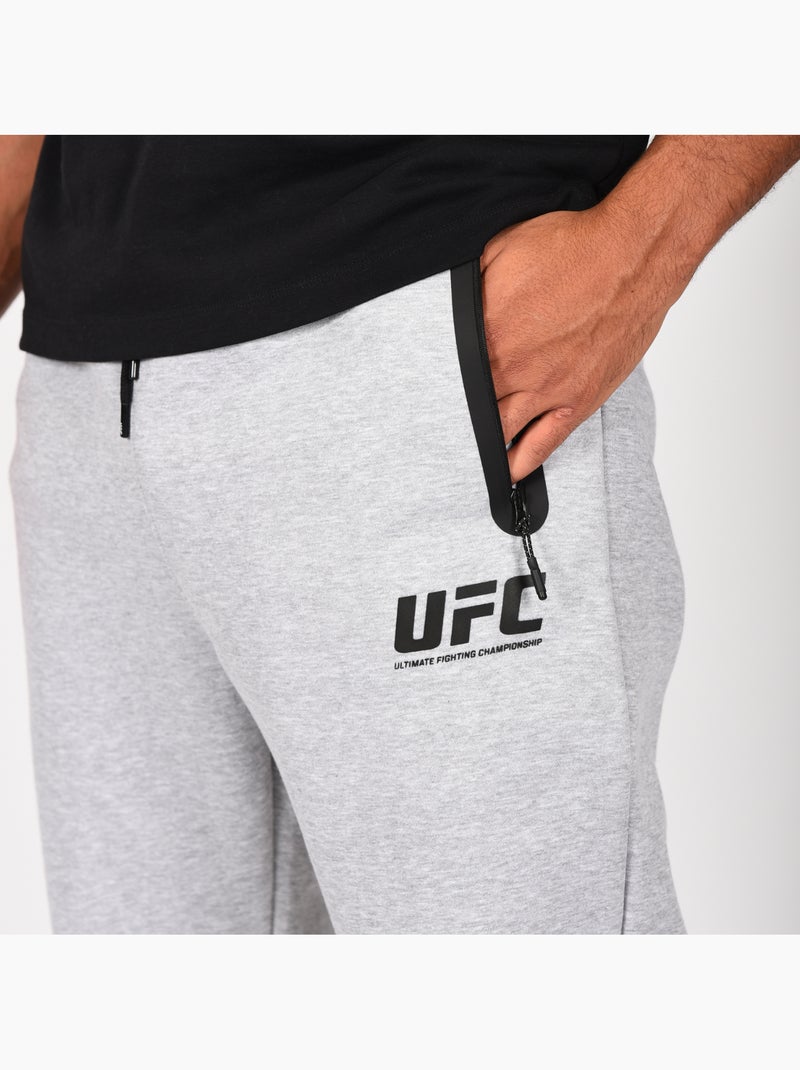 Calças de fato de treino ufc homem cinzento streetwear treino Cinza - Kiabi
