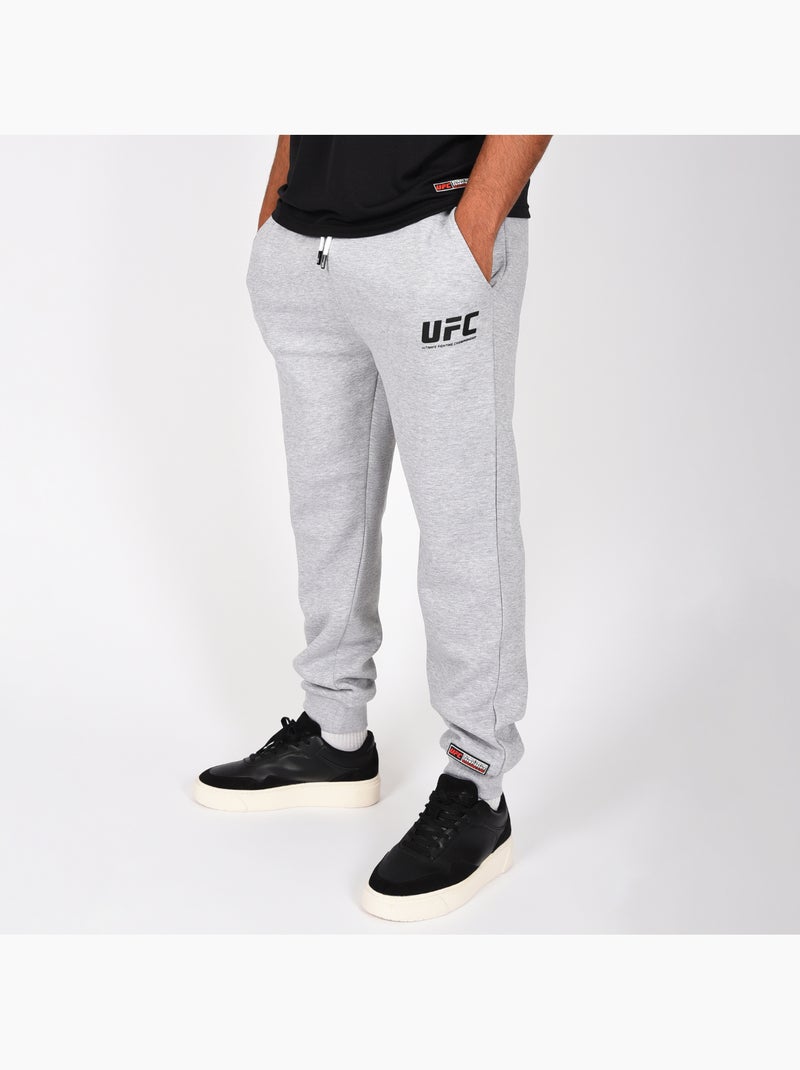 Calças de fato de treino ufc homem cinzento streetwear treino Cinza - Kiabi