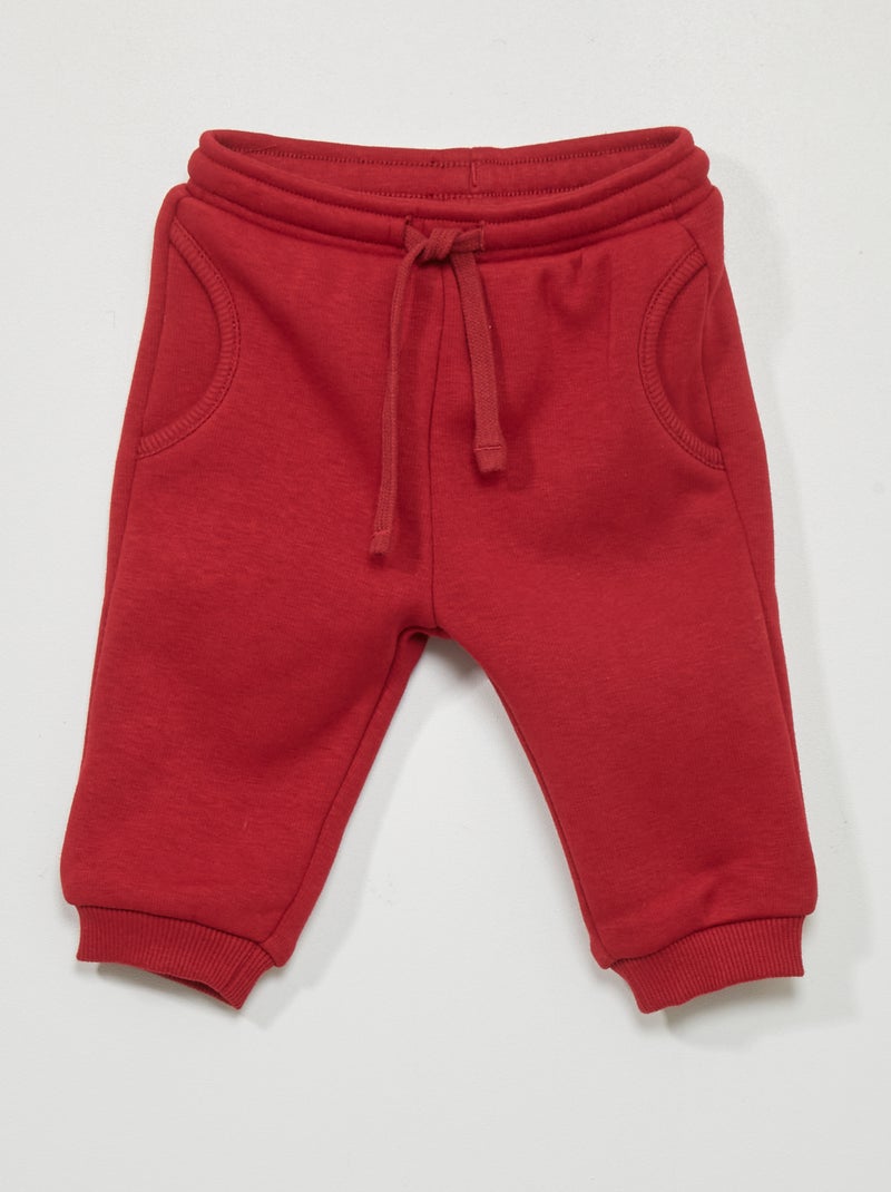 Calças de fato de treino VERMELHO - Kiabi