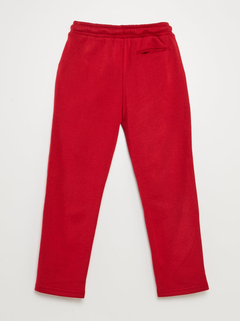 Calças de fato de treino VERMELHO - Kiabi