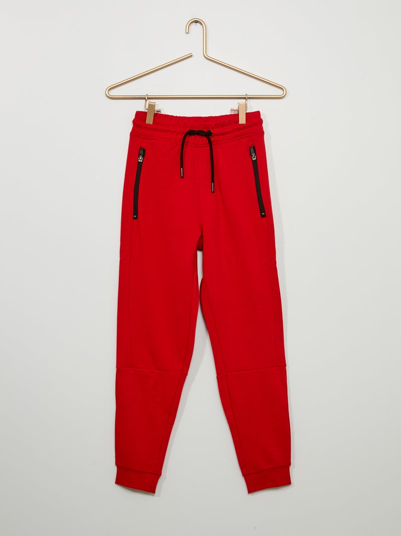 Calças de fato de treino VERMELHO - Kiabi