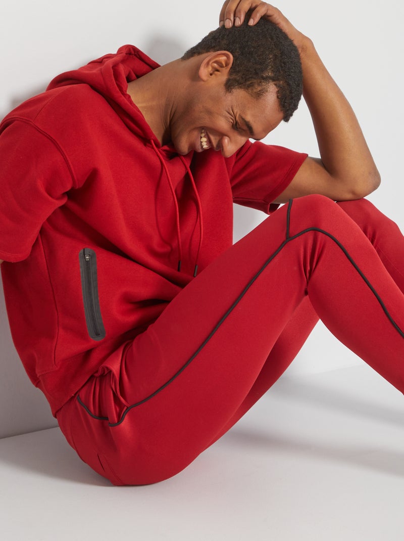 Calças de fato de treino VERMELHO - Kiabi
