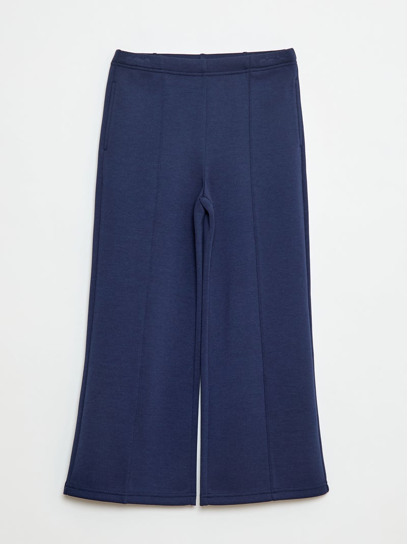 Calças de fato de treino wide leg Preto - Kiabi