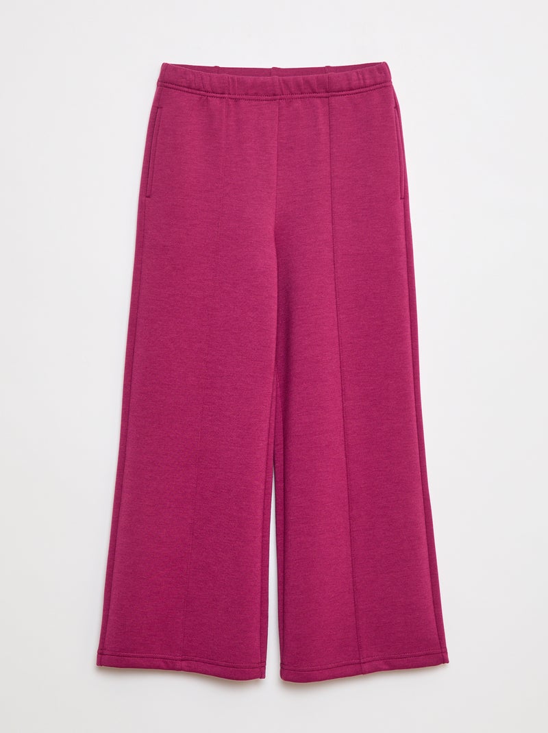 Calças de fato de treino wide leg Rosa - Kiabi