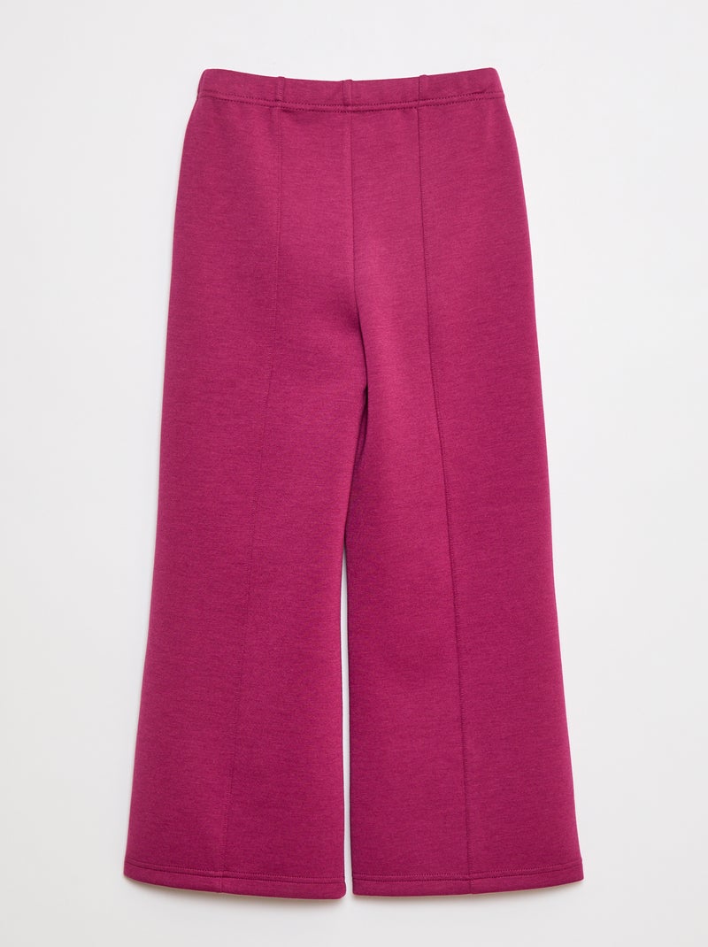 Calças de fato de treino wide leg Rosa - Kiabi