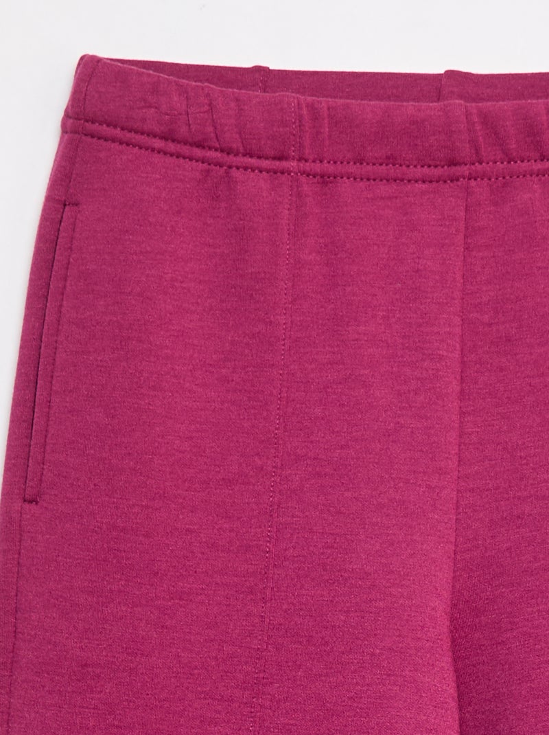 Calças de fato de treino wide leg Rosa - Kiabi