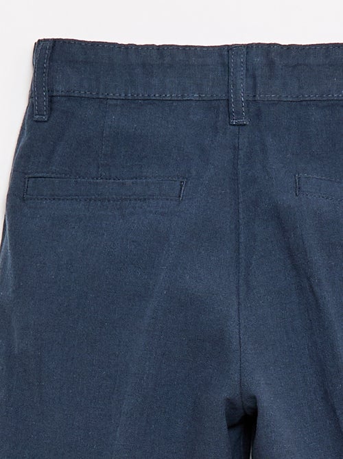 Calças de fato em mistura de linho - Kiabi