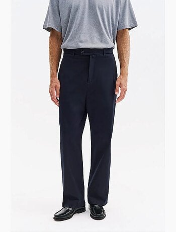 Calças de fato masculinas em algodão-lycra giesto