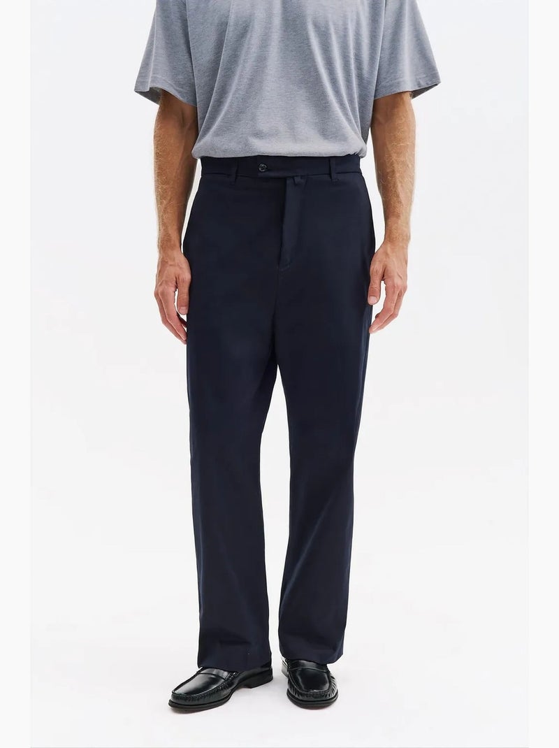 Calças de fato masculinas em algodão-lycra giesto Azul-marinho - Kiabi